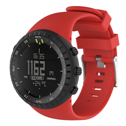 Flexible Silicone Watch Strap with Installation Tools for Suunto Core All Black