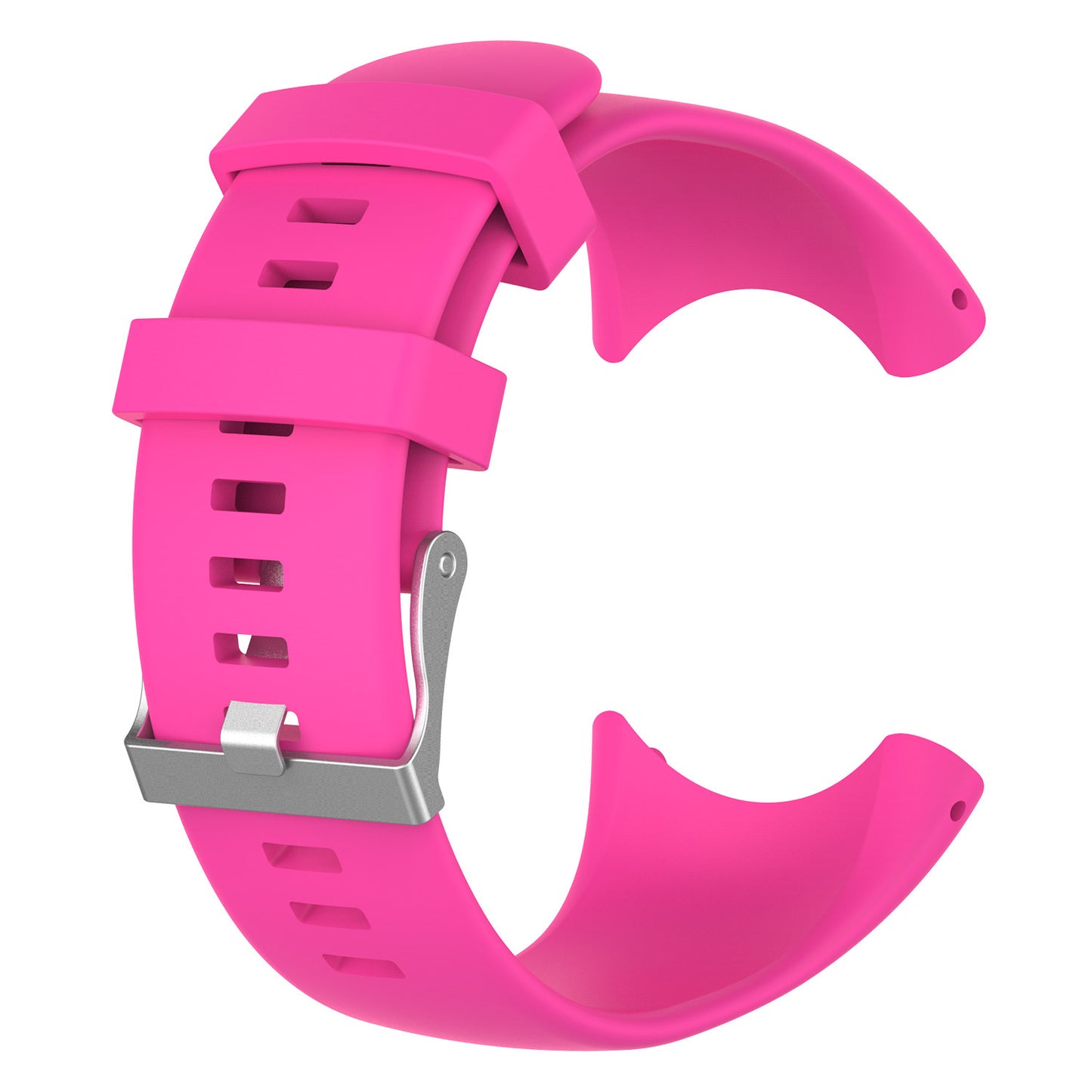 Flexible Silicone Watch Strap with Installation Tools for Suunto Core All Black