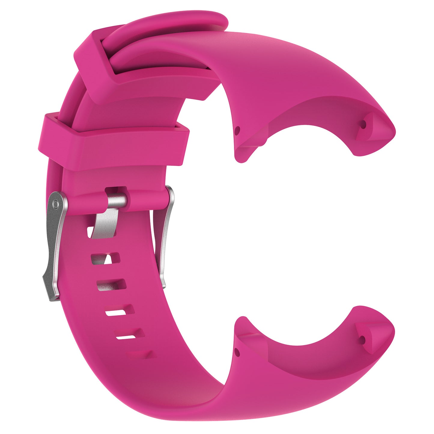 Flexible Silicone Watch Strap with Installation Tools for Suunto Core All Black