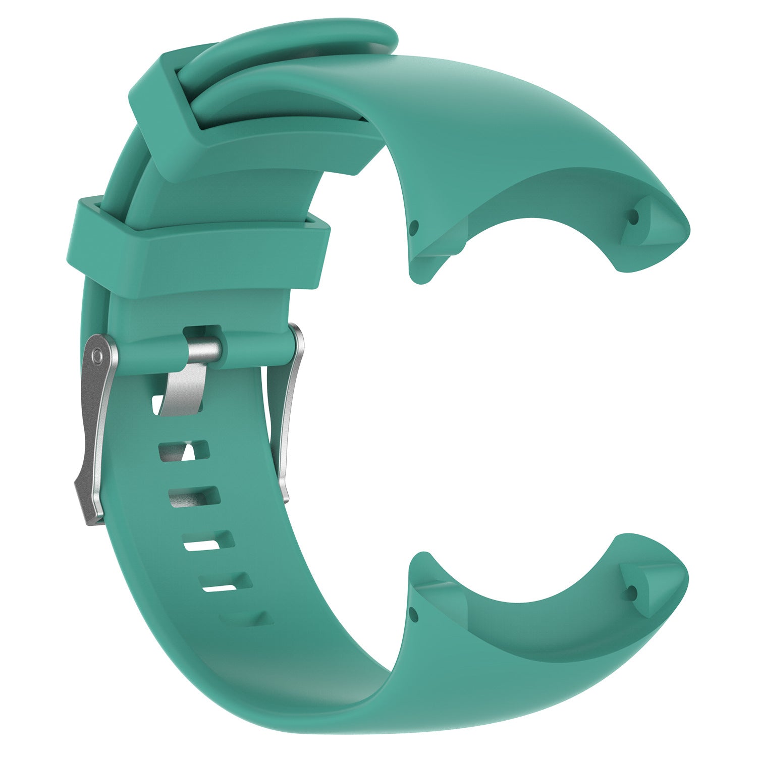 Flexible Silicone Watch Strap with Installation Tools for Suunto Core All Black