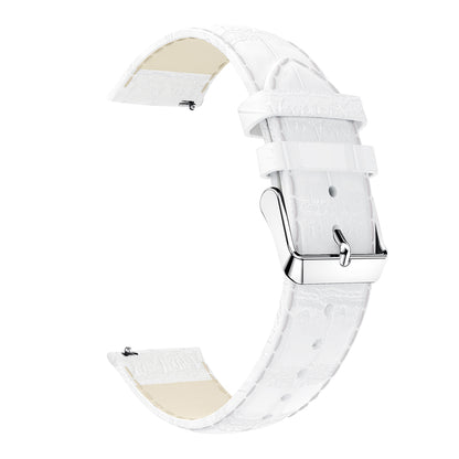 20mm Crocodile Texture Genuine Leather Watch Strap for Samsung Galaxy Gear Sport
