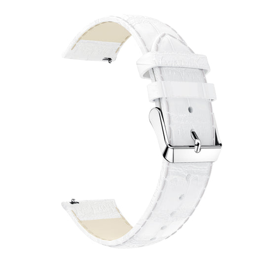 20mm Crocodile Texture Genuine Leather Watch Strap for Samsung Galaxy Gear Sport