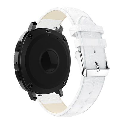 20mm Crocodile Texture Genuine Leather Watch Strap for Samsung Galaxy Gear Sport
