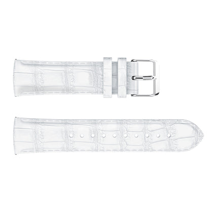20mm Crocodile Texture Genuine Leather Watch Strap for Samsung Galaxy Gear Sport