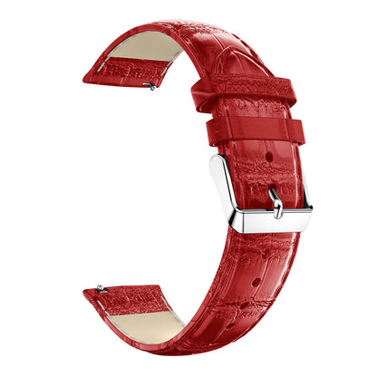 20mm Crocodile Texture Genuine Leather Watch Strap for Samsung Galaxy Gear Sport