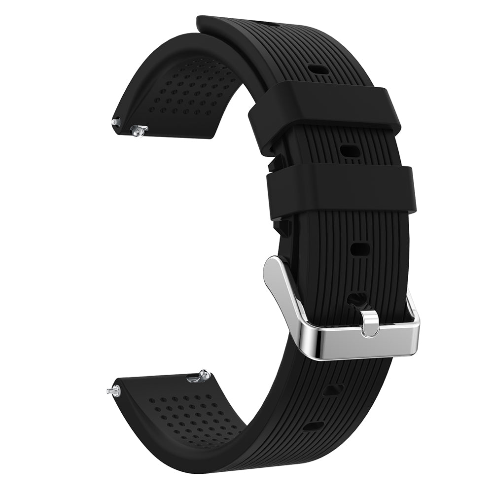 20mm Forehead Wrinkles Texture Soft Silicone Watch Band for Samsung Galaxy Gear Sport