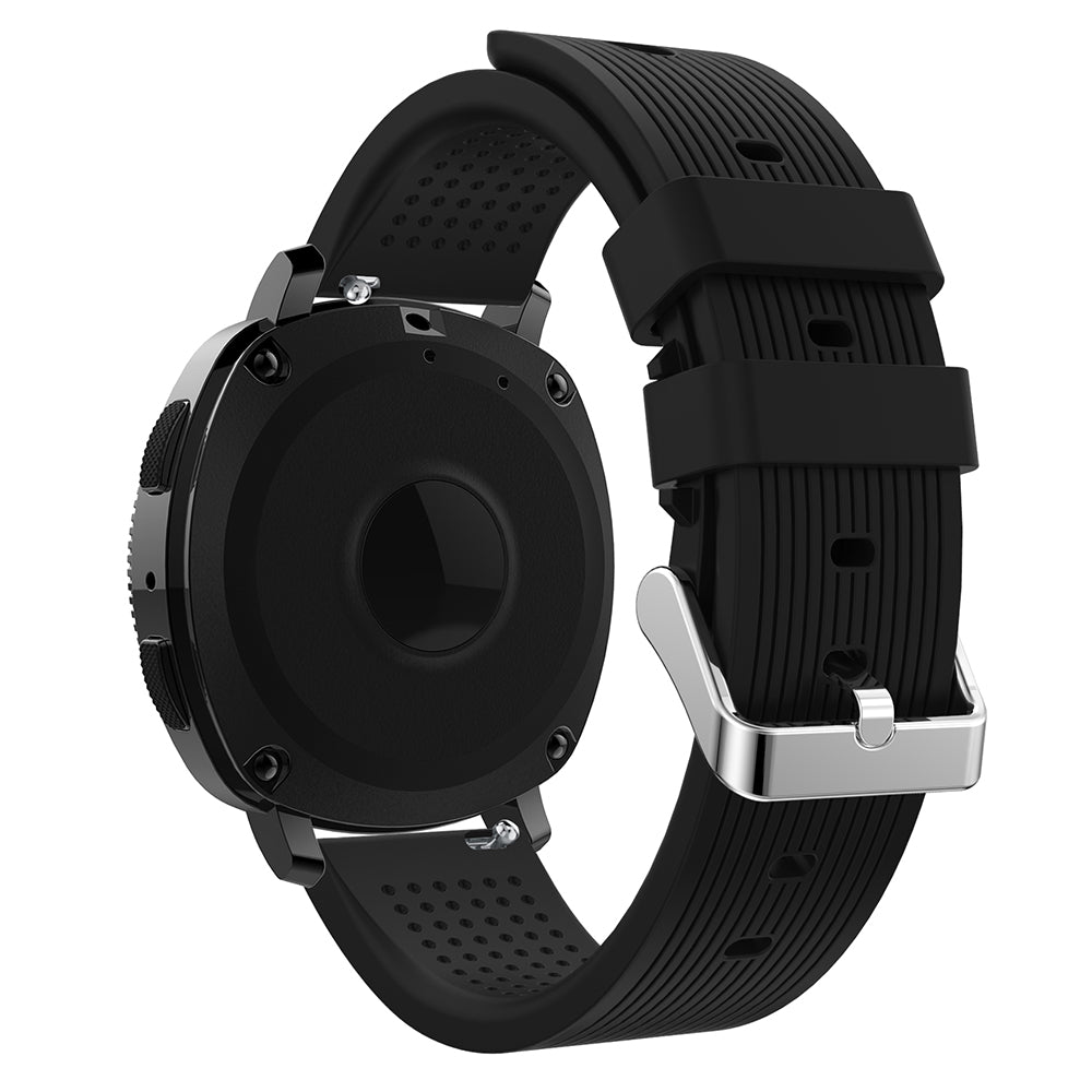 20mm Forehead Wrinkles Texture Soft Silicone Watch Band for Samsung Galaxy Gear Sport