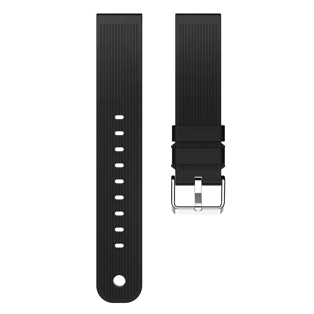 20mm Forehead Wrinkles Texture Soft Silicone Watch Band for Samsung Galaxy Gear Sport