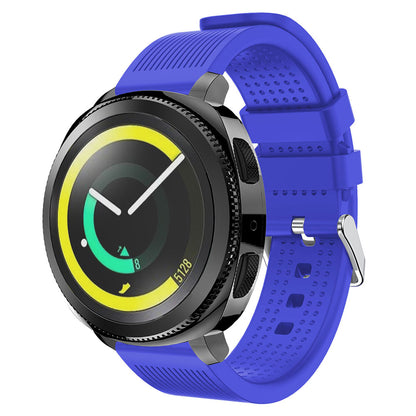 20mm Forehead Wrinkles Texture Soft Silicone Watch Band for Samsung Galaxy Gear Sport