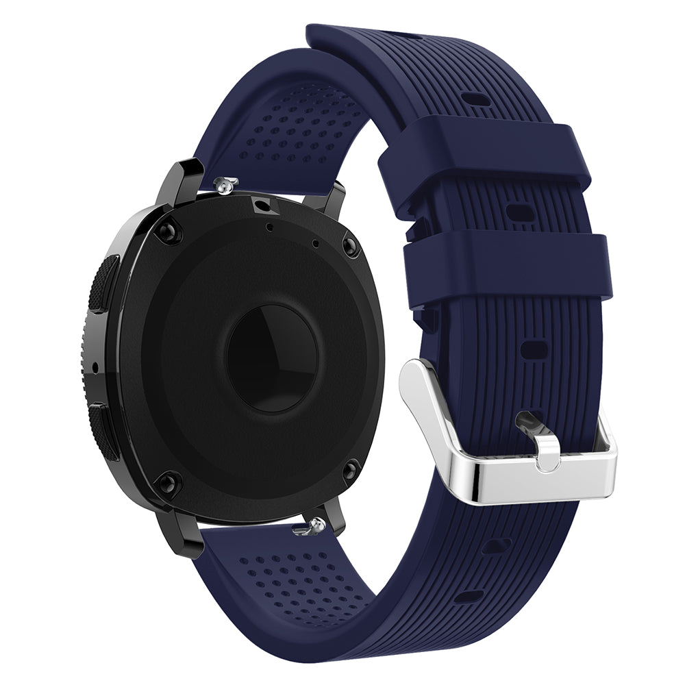20mm Forehead Wrinkles Texture Soft Silicone Watch Band for Samsung Galaxy Gear Sport