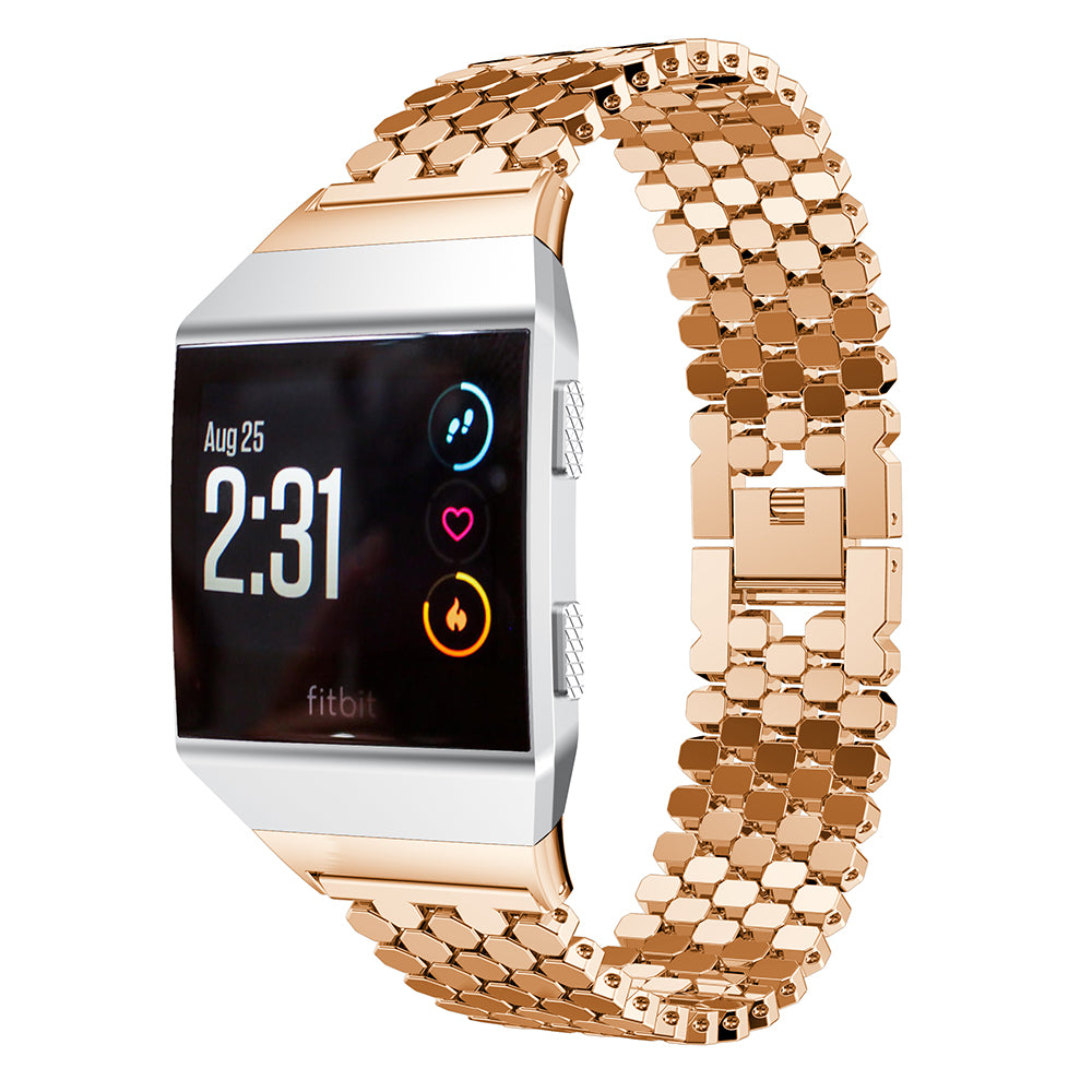 Fitb Watch Stainless Steel Hexagon Mesh Watch Strap with Interlock Clasp for Fitb ...