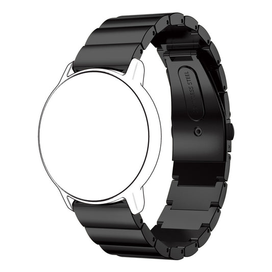 20mm Stainless Steel Solid Chain Watch Band Replacement with Folding Clasp for Huawei Watch 2