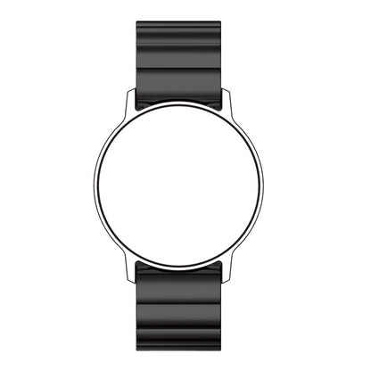 20mm Stainless Steel Solid Chain Watch Band Replacement with Folding Clasp for Huawei Watch 2