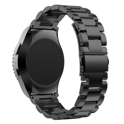 20mm Luxury Three Beads Stainless Steel Metal Watch Band with Folding Clasp for Huawei Watch 2