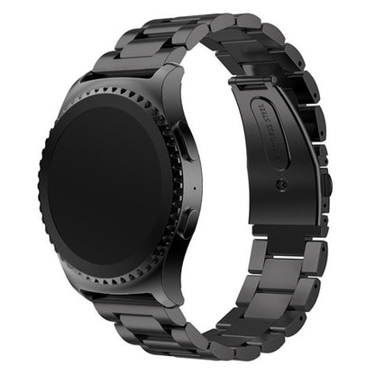 20mm Luxury Three Beads Stainless Steel Metal Watch Band with Folding Clasp for Huawei Watch 2