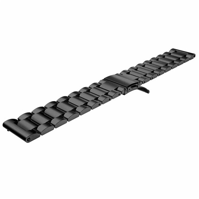 20mm Luxury Three Beads Stainless Steel Metal Watch Band with Folding Clasp for Huawei Watch 2