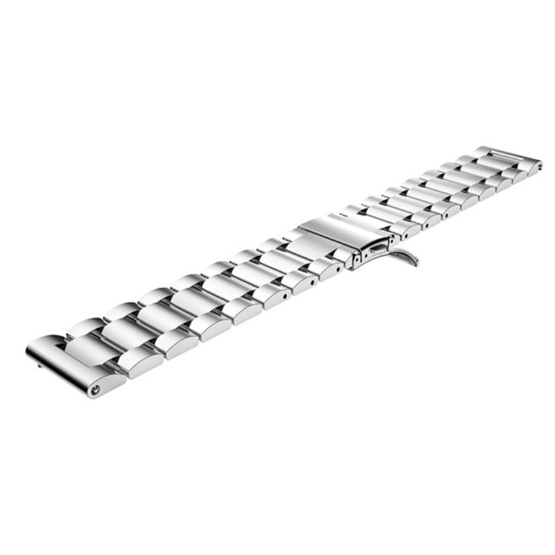 20mm Luxury Three Beads Stainless Steel Metal Watch Band with Folding Clasp for Huawei Watch 2