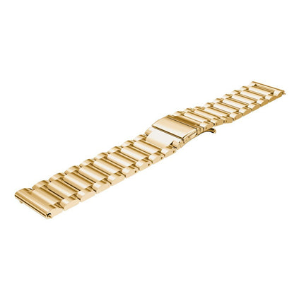 20mm Luxury Three Beads Stainless Steel Metal Watch Band with Folding Clasp for Huawei Watch 2