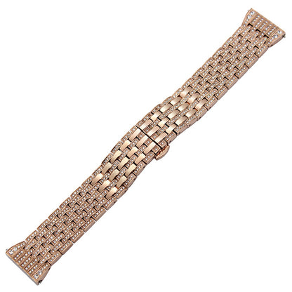 20mm Shiny Rhinestone Decor Stainless Steel Watchband with Butterfly Buckle for Samsung Gear S2 Classic