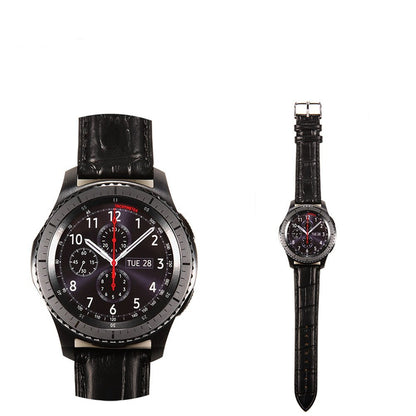 22mm Crocodile Texture PU Leather Watch Strap for Samsung Gear S3 Frontier / S3 Classic