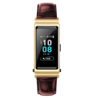18mm Crocodile Texture Genuine Leather Watch Band for Huawei TalkBand B5