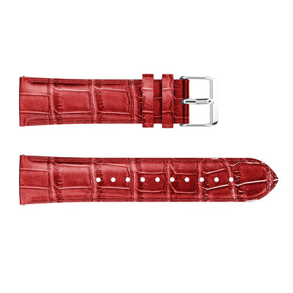 20mm Crocodile Texture Genuine Leather Watchband for Samsung Galaxy Watch 42mm, Smart Watch Strap Bracelet