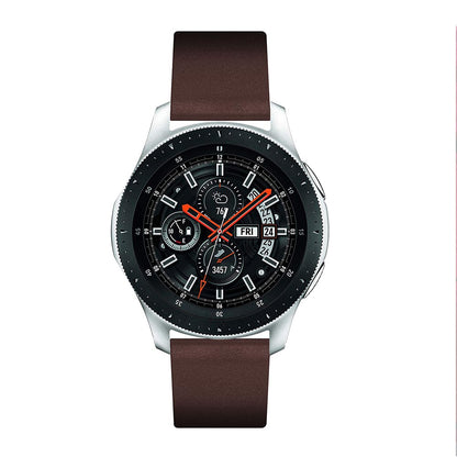 22mm Textured Genuine Leather Watch Strap for Samsung Galaxy Watch 46mm