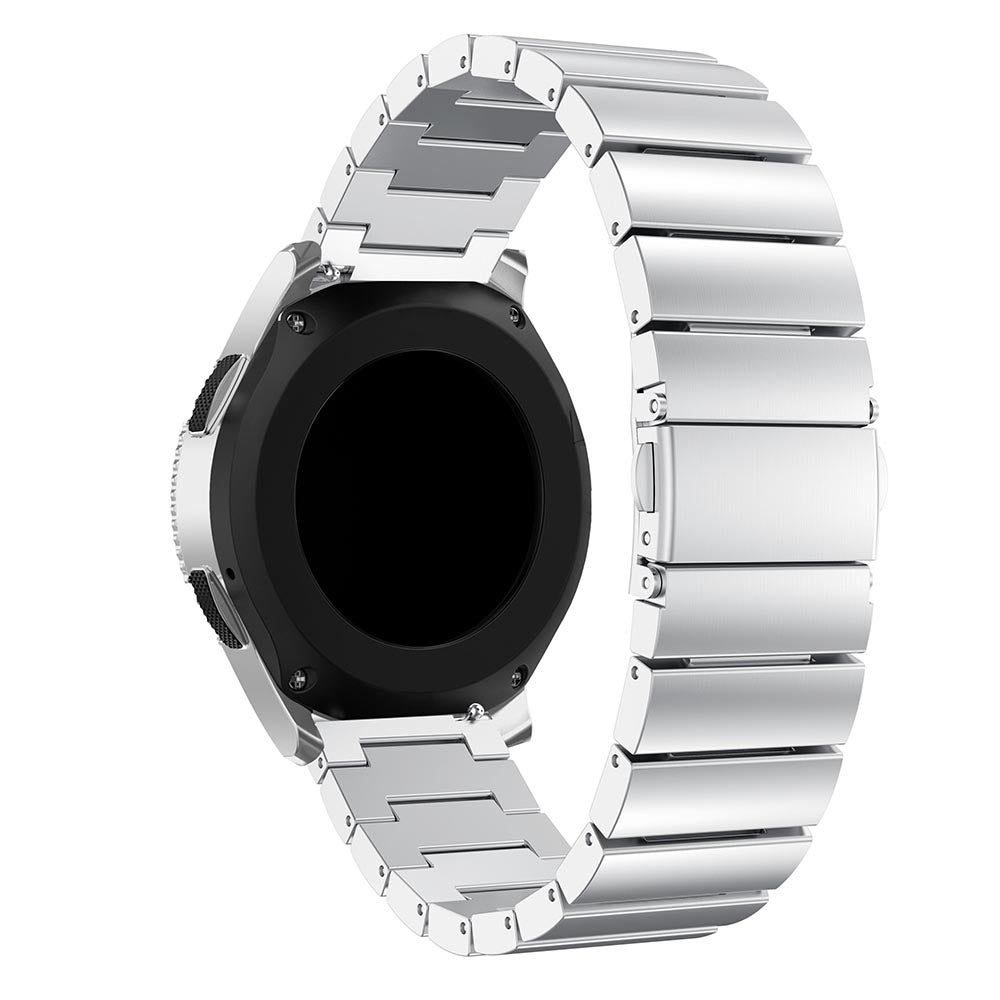 22mm Stainless Steel Watch Band for Samsung Galaxy Watch 46mm, Wrist Strap with Butterfly Buckle