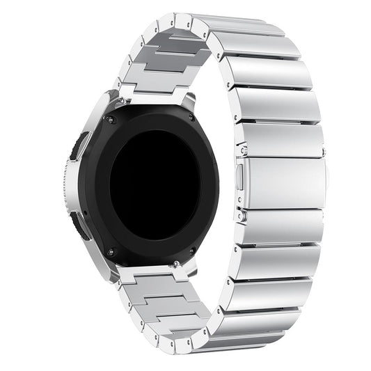 22mm Stainless Steel Watch Band for Samsung Galaxy Watch 46mm, Wrist Strap with Butterfly Buckle