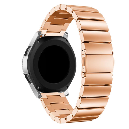 22mm Stainless Steel Watch Band for Samsung Galaxy Watch 46mm, Replacement Wrist Strap with Butterfly Buckle