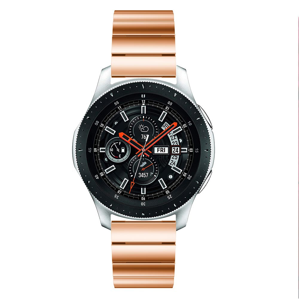 22mm Stainless Steel Watch Band for Samsung Galaxy Watch 46mm, Replacement Wrist Strap with Butterfly Buckle