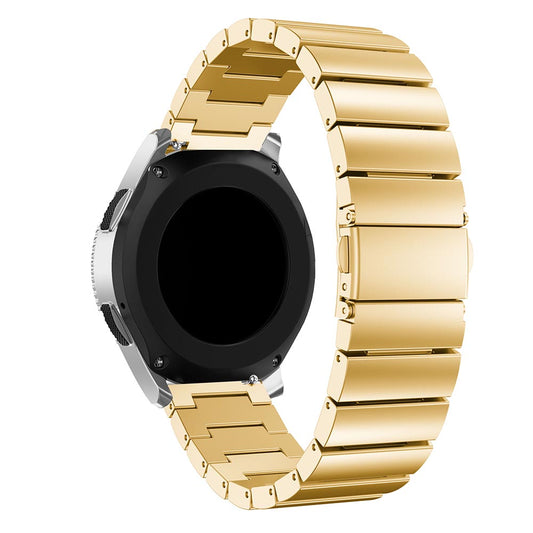 22mm Stainless Steel Watch Band for Samsung Galaxy Watch 46mm, Replacement Wrist Strap with Butterfly Buckle