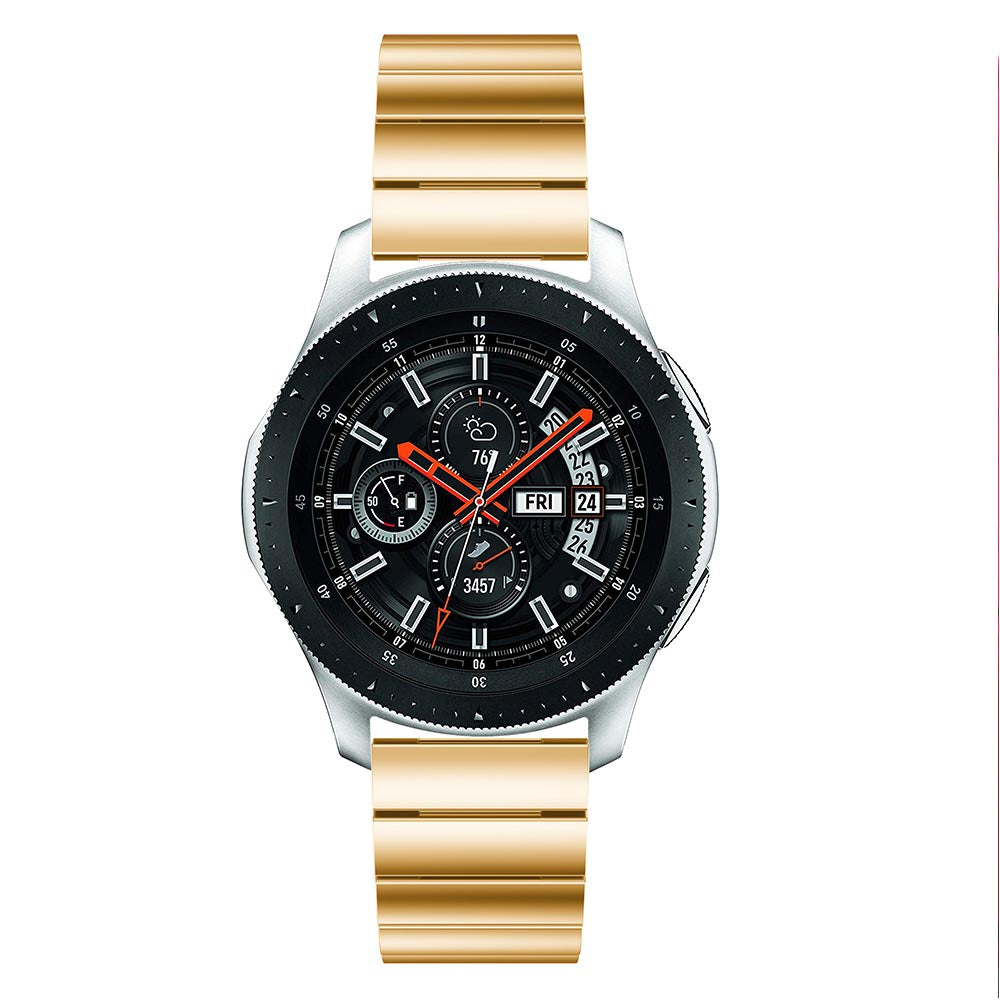 22mm Stainless Steel Watch Band for Samsung Galaxy Watch 46mm, Replacement Wrist Strap with Butterfly Buckle