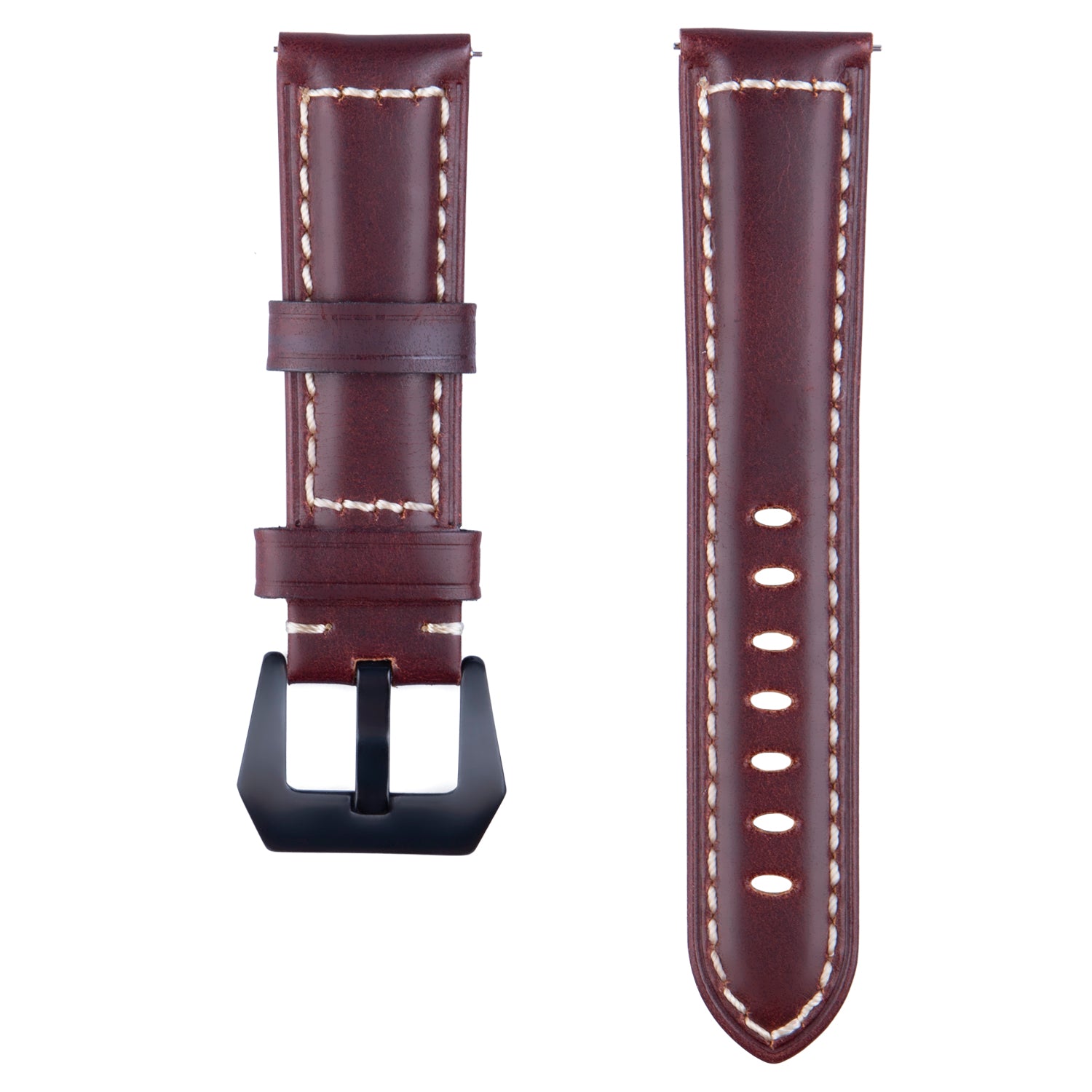 22mm Universal Cowhide Leather Watch Band for Samsung Gear S3 Classic/Frontier etc