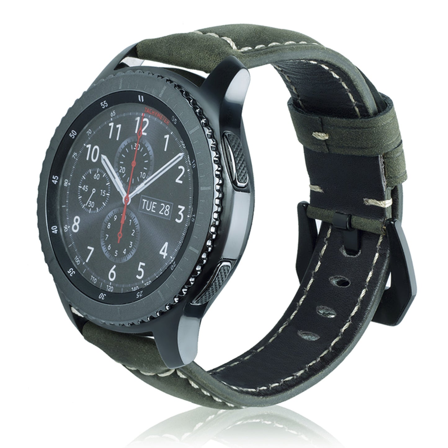 22mm Universal Cowhide Leather Watch Band for Samsung Gear S3 Classic/Frontier etc