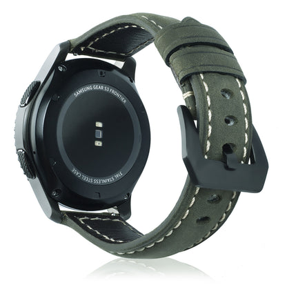 22mm Universal Cowhide Leather Watch Band for Samsung Gear S3 Classic/Frontier etc