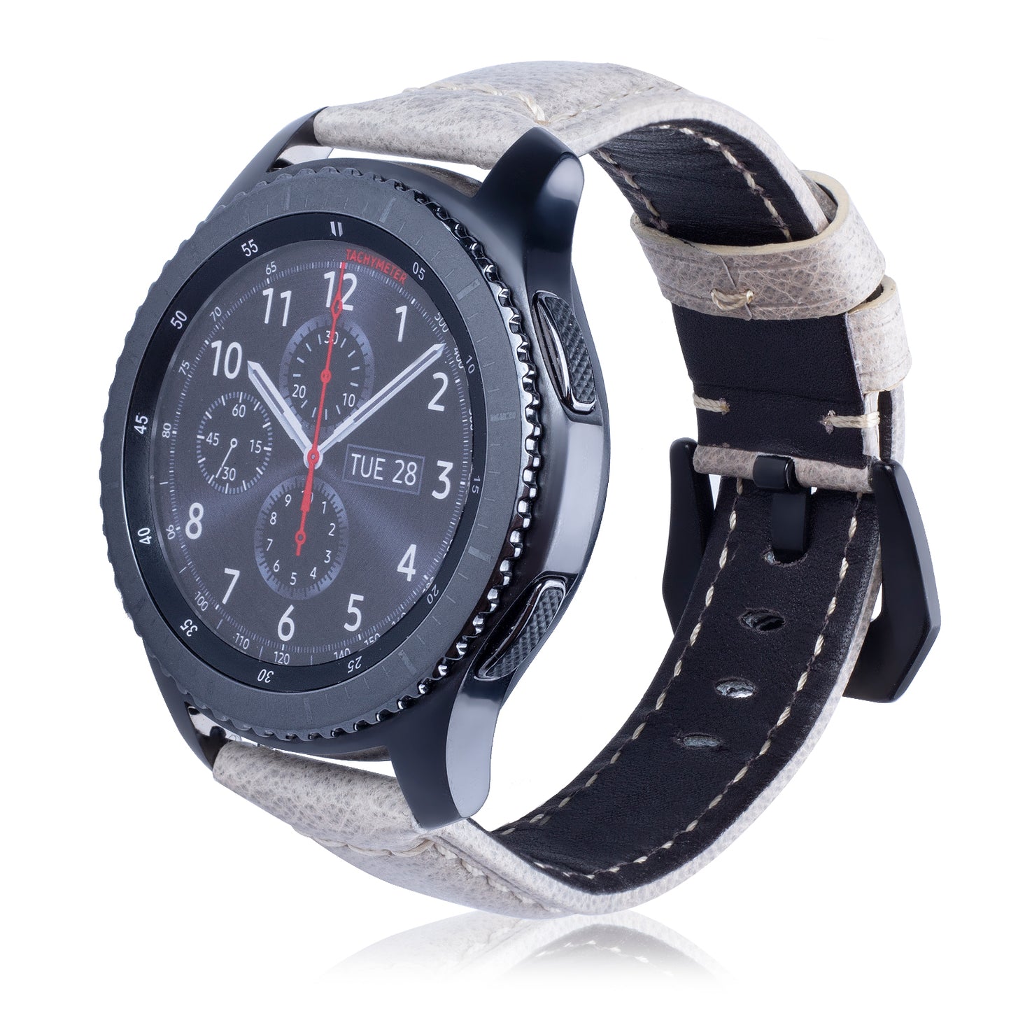 22mm Universal Cowhide Leather Watch Band for Samsung Gear S3 Classic/Frontier etc