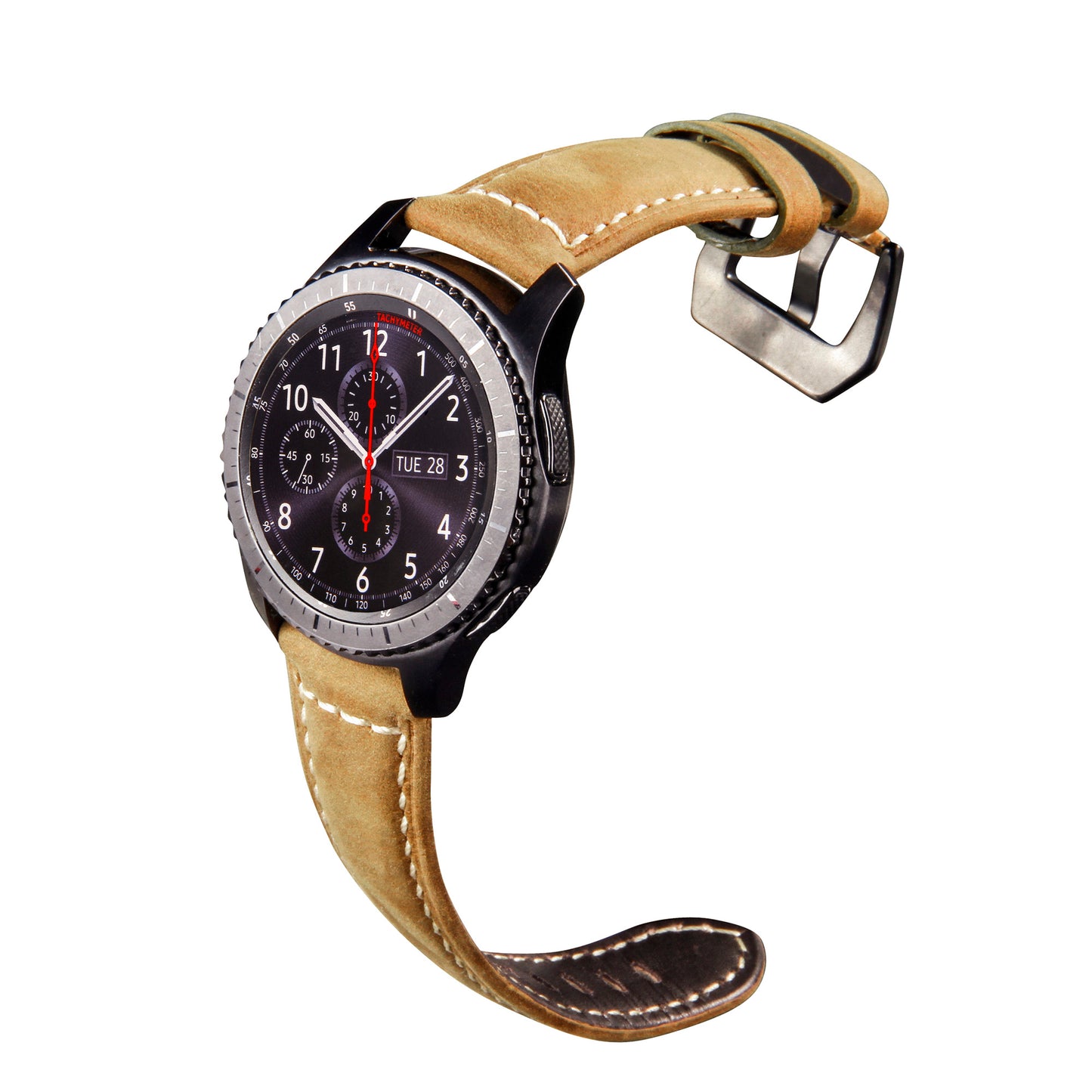 22mm Universal Cowhide Leather Watch Band for Samsung Gear S3 Classic/Frontier etc