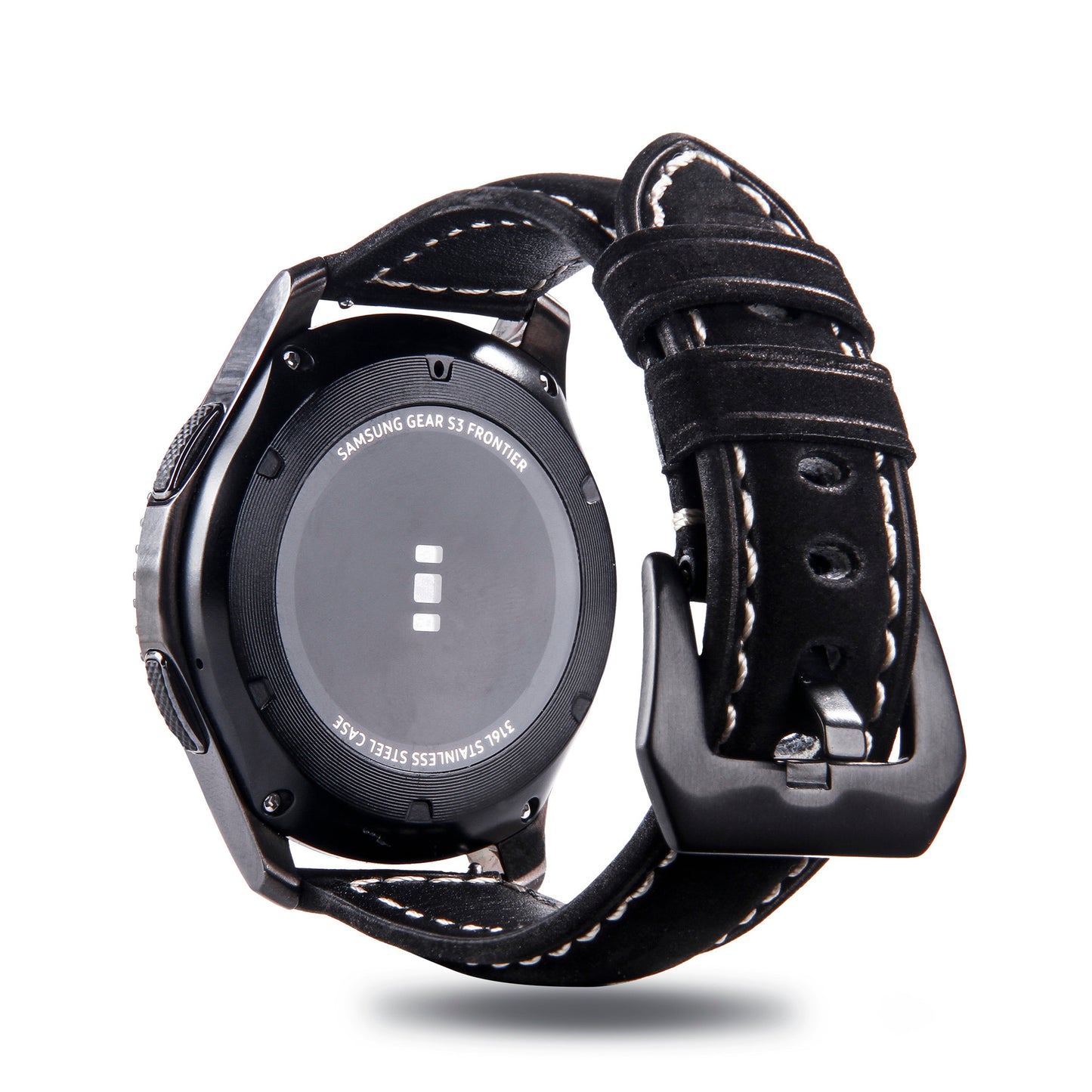 22mm Universal Cowhide Leather Watch Band for Samsung Gear S3 Classic/Frontier etc