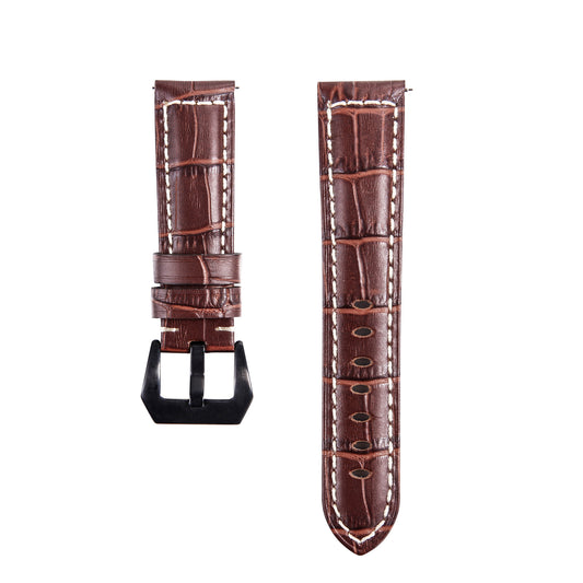 22mm Universal Cowhide Leather Watch Band for Samsung Gear S3 Classic/Frontier etc