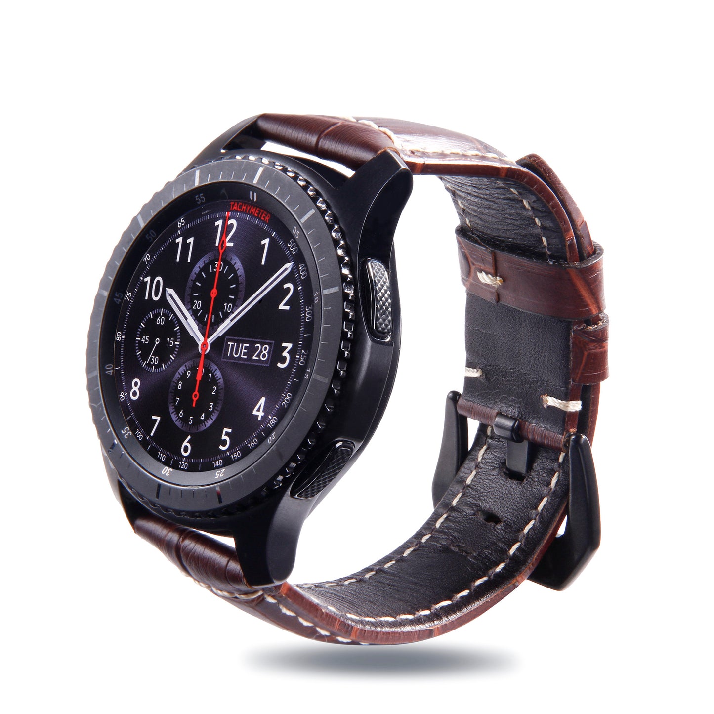 22mm Universal Cowhide Leather Watch Band for Samsung Gear S3 Classic/Frontier etc