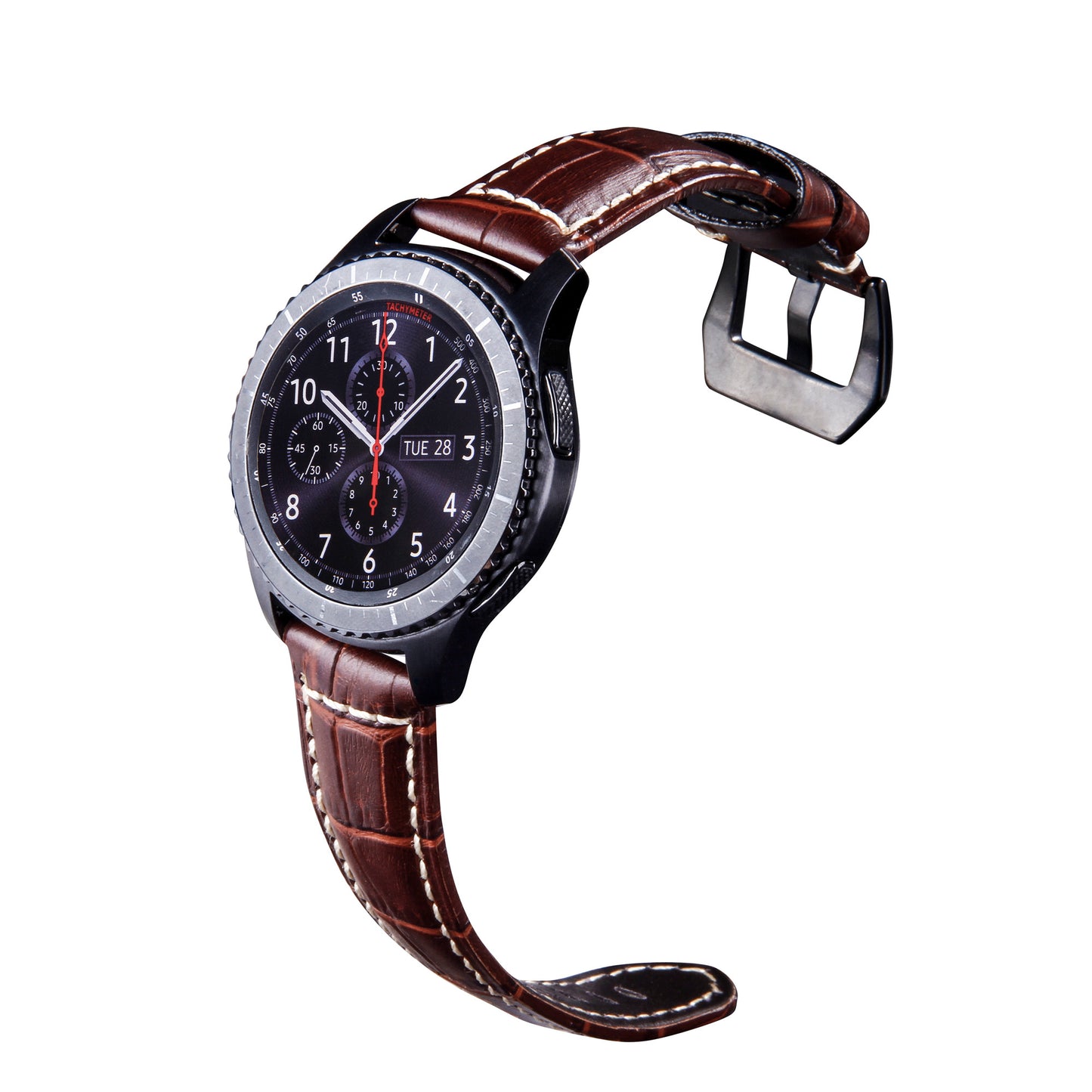 22mm Universal Cowhide Leather Watch Band for Samsung Gear S3 Classic/Frontier etc