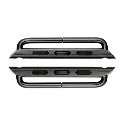 2Pcs/1 Pair Metal Connectors Clasp Watch Strap Adapter for Apple Watch Series 4 44mm, Series 3 / 2 / 1 42mm