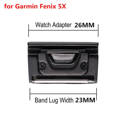 2Pcs/Pair Metal Watchband Connectors for Garmin Fenix 3 HR / Fenix 3 / Fenix 5X