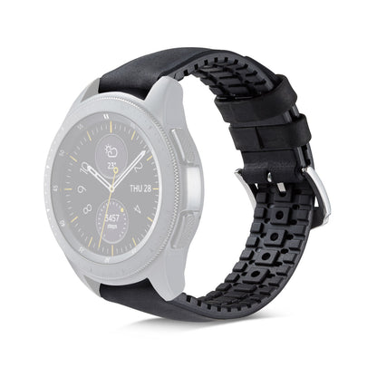 22mm Genuine Leather + Silicone Watch Band for Huawei Watch GT