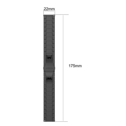 22mm Stainless Steel Solid Chain Watch Band Replacement for Huawei Smart GT