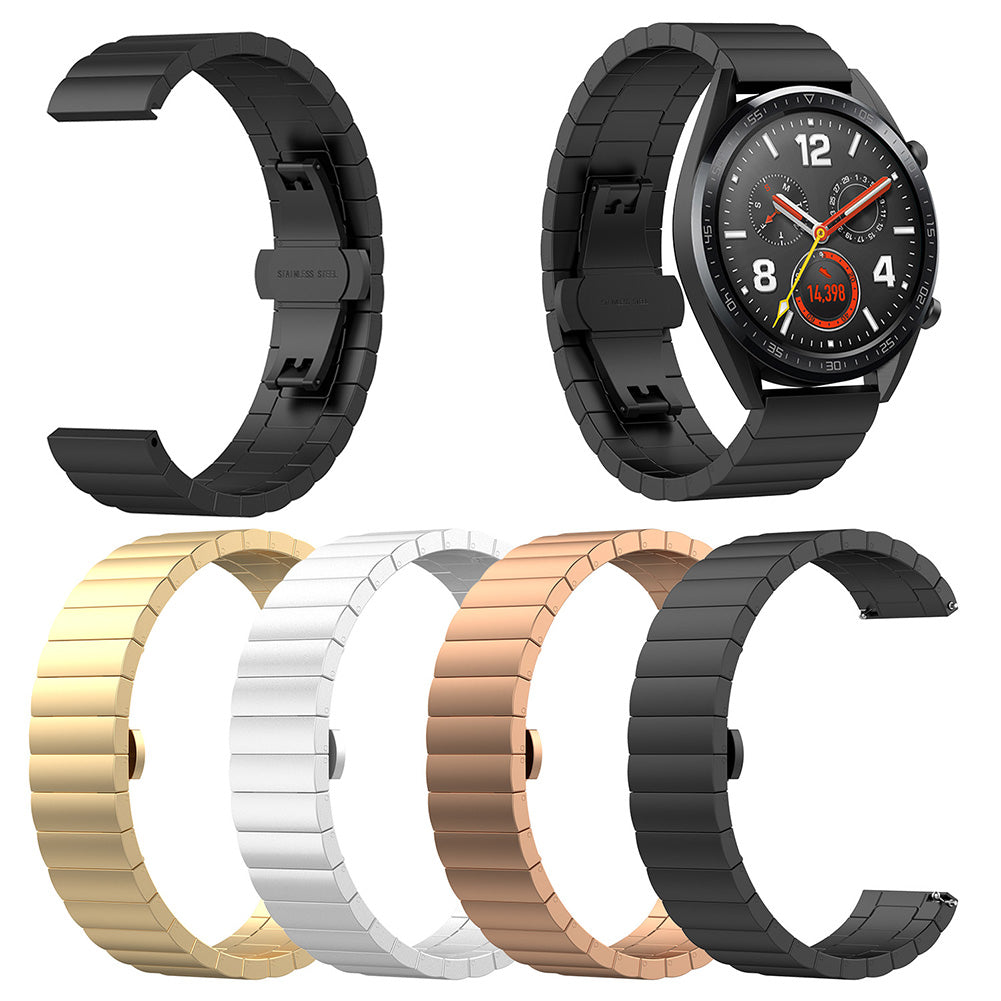 22mm Stainless Steel Solid Chain Watch Band Replacement for Huawei Smart GT
