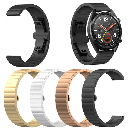 22mm Stainless Steel Solid Chain Watch Band Replacement for Huawei Smart GT