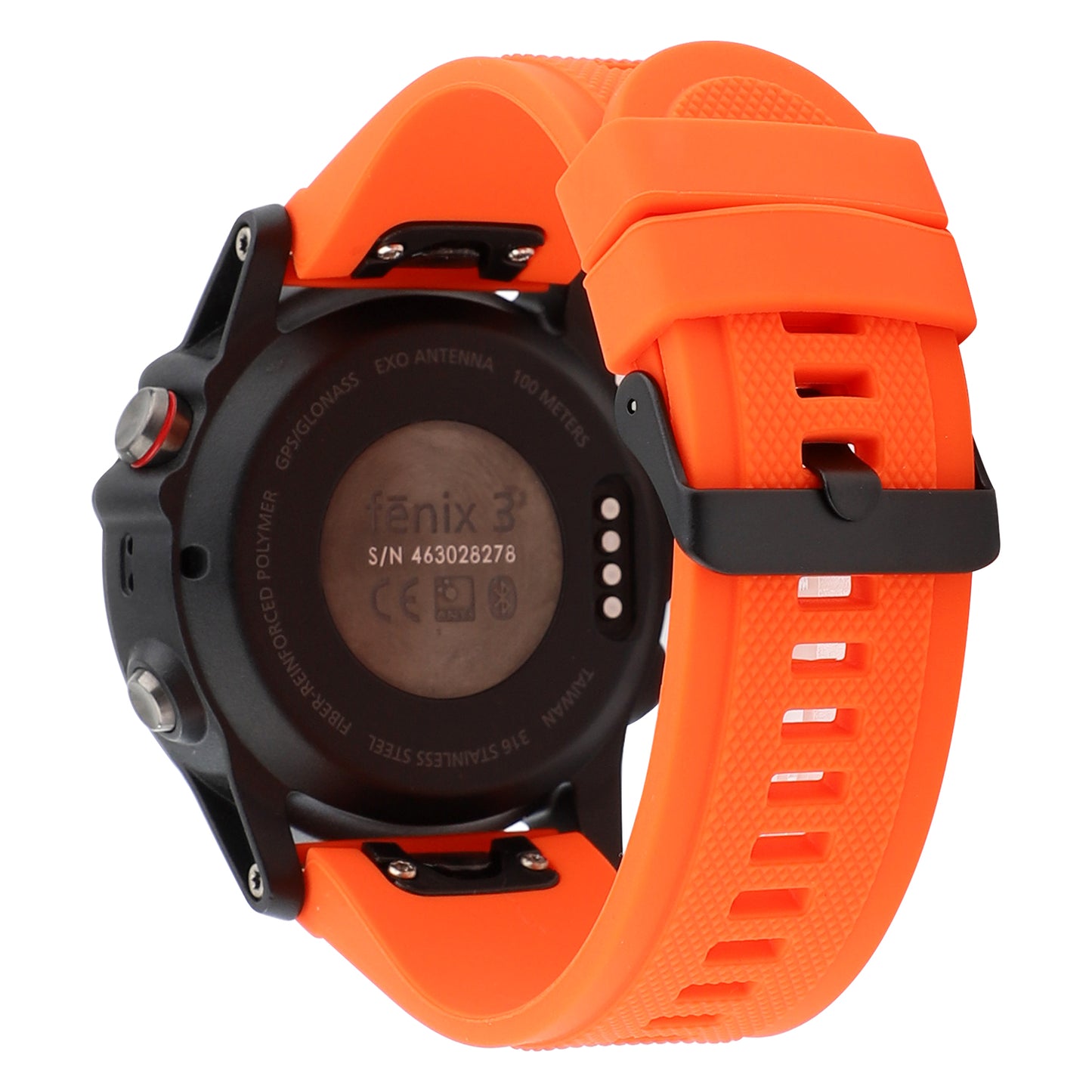 22mm Soft Textured Silicone Watch Band Wrist Bracelet for Garmin Fenix 5 / 5 Plus with Black Buckle