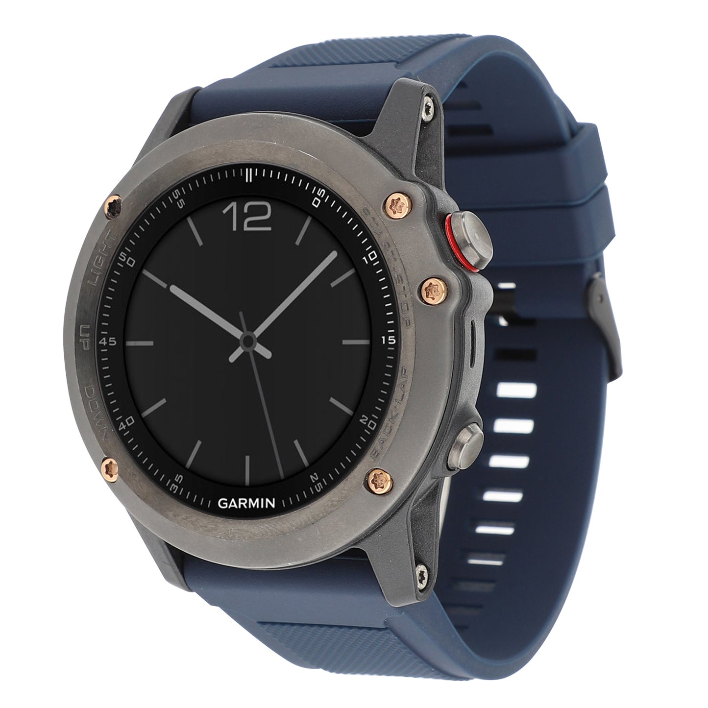 22mm Soft Textured Silicone Watch Band Wrist Bracelet for Garmin Fenix 5 / 5 Plus with Black Buckle